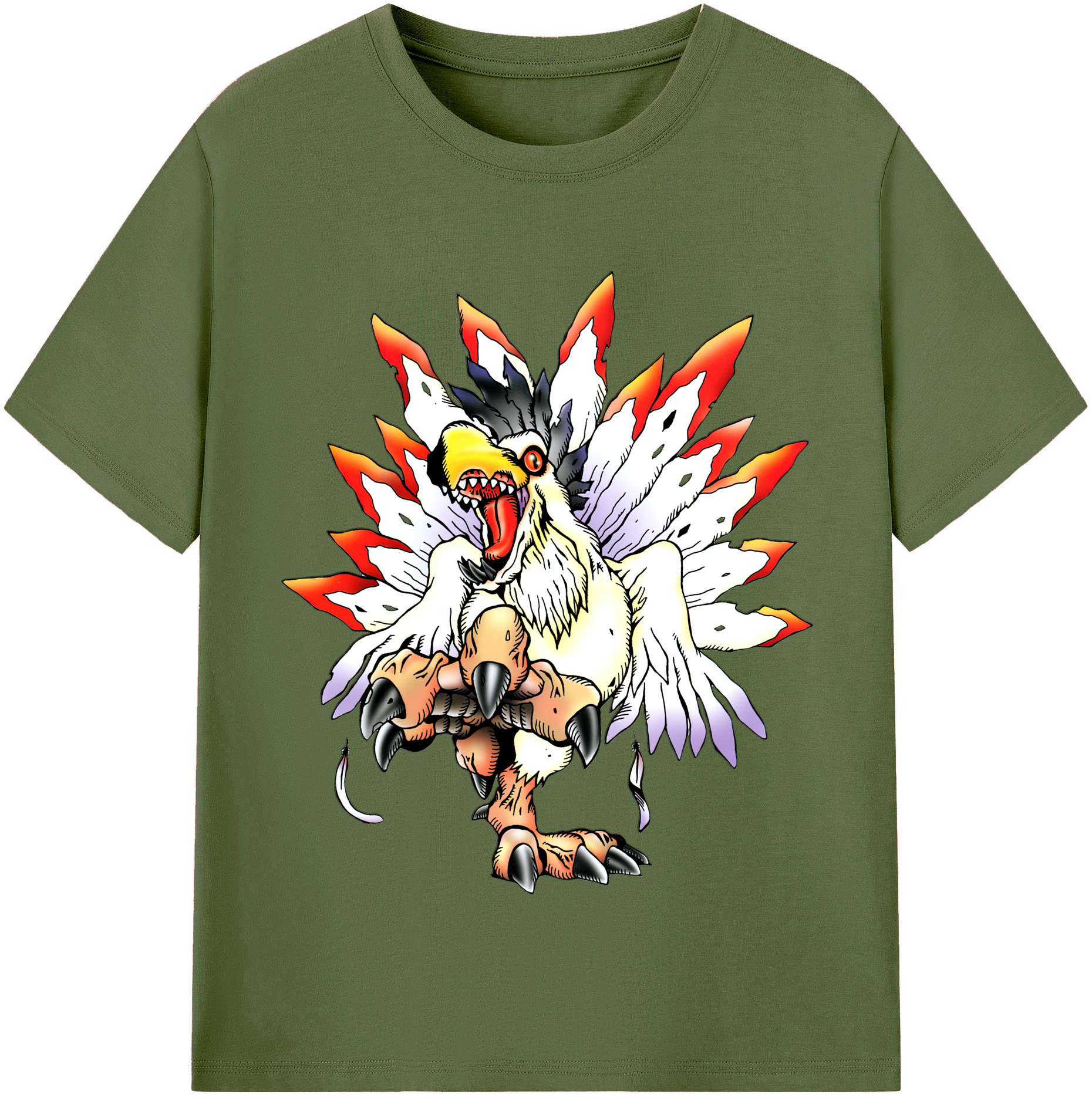 （画像用） Digimon デジタルモンスター/デジモン 綿100％半袖Tシャツ（フロントプリント）